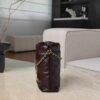CHANEL Shiny Calfskin Quilted 22bag Dark Brown
