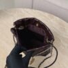 CHANEL Shiny Calfskin Quilted 22bag Dark Brown