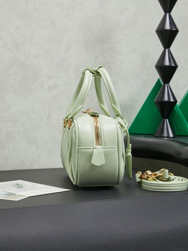 MIUMIU Arcadie matelassé nappa leather bag Mint Green