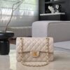 chanel classic flag bag lambskin leather 23cm