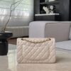chanel classic flag bag lambskin leather 23cm