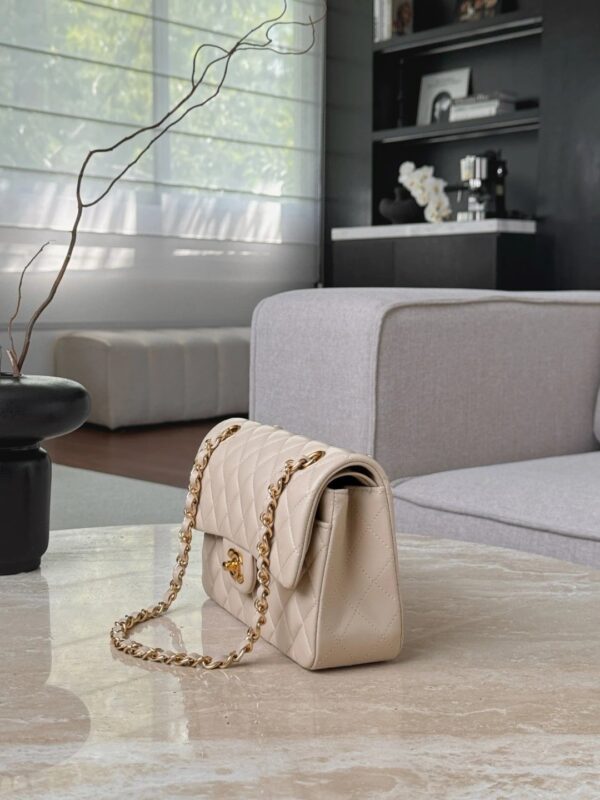 CHANEL Classic Flag Bag Lambskin Leather