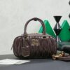 MIUMIU Arcadie matelassé nappa leather bag – 22cm