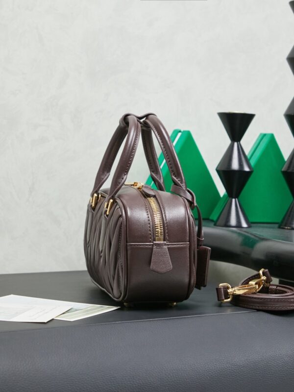 MIUMIU Arcadie matelassé nappa leather bag – 22cm