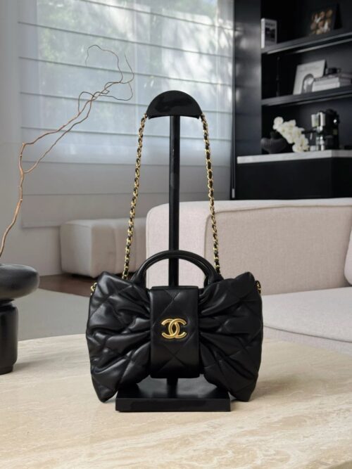 IMG_8989 CHANEL bow bag Shiny lambskin