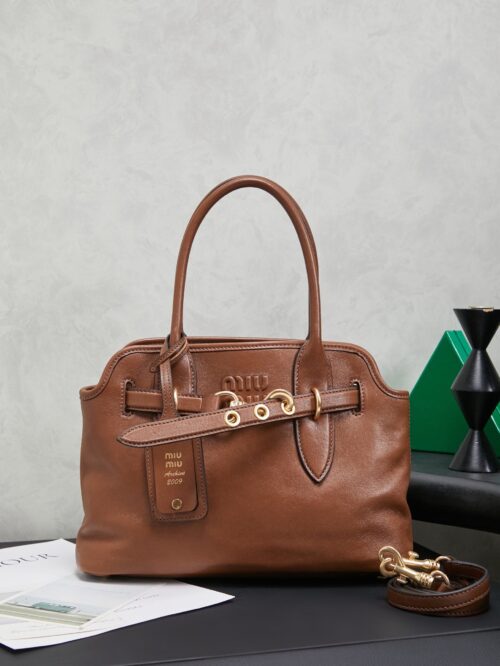 IMG_9027 MIUMIU FROM THE RUNWAY Aventure nappa leather top-handle bag Medium