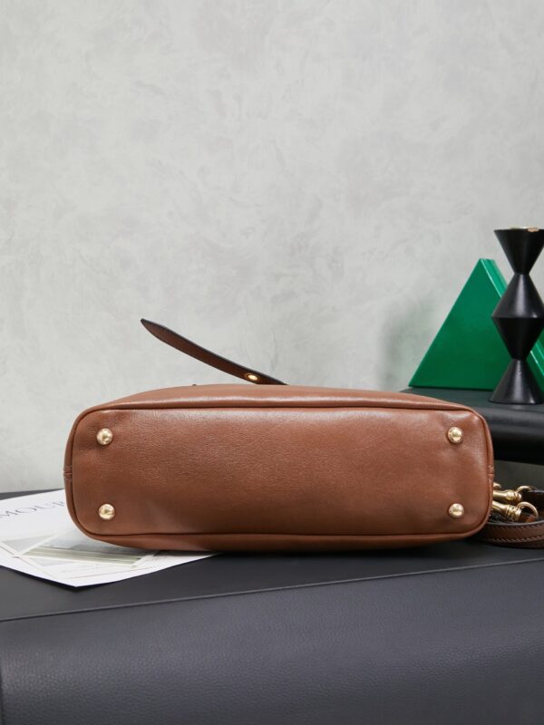 MIUMIU FROM THE RUNWAY Aventure nappa leather top-handle bag Medium