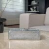 CHANEL Silver Classique Flap Medium Handbag