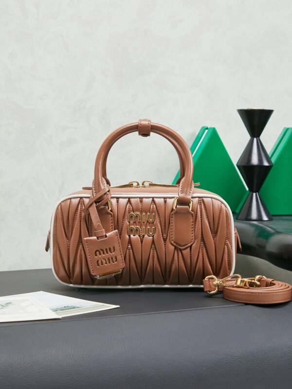 MIUMIU Arcadie matelassé nappa leather bag