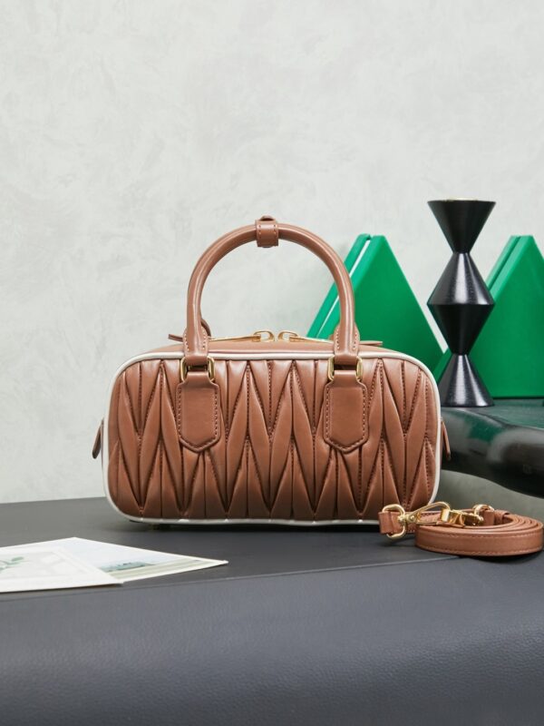MIUMIU Arcadie matelassé nappa leather bag
