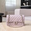 CHANEL Classique Flap Medium Light Pink Caviar Leather