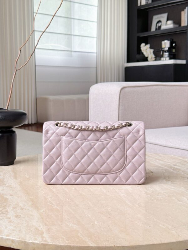 CHANEL Classique Flap Medium Light Pink Caviar Leather