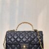 CHANEL 24C handle Classic Flap chain logo lambskin