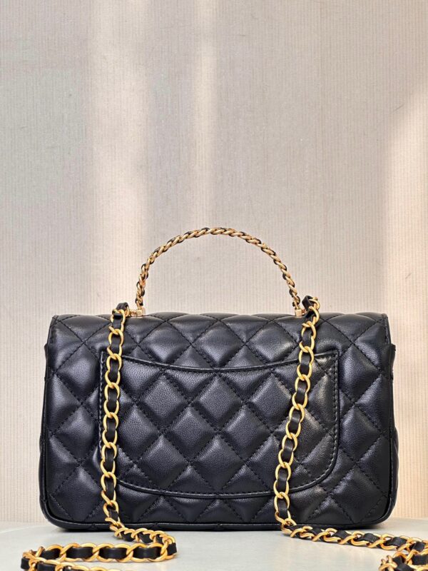CHANEL 24C handle Classic Flap chain logo lambskin