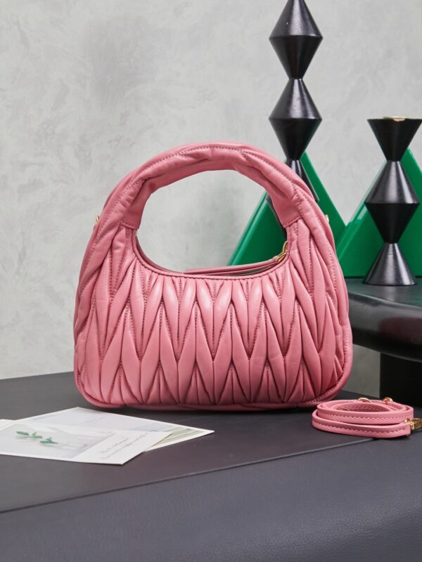 MiuMiu Wander matelassé nappa leather hobo bag