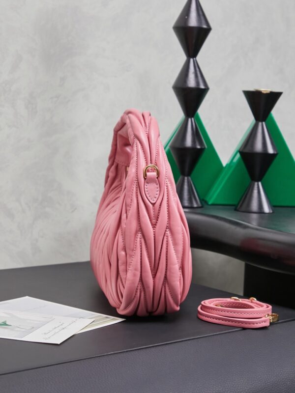 MiuMiu Wander matelassé nappa leather hobo bag