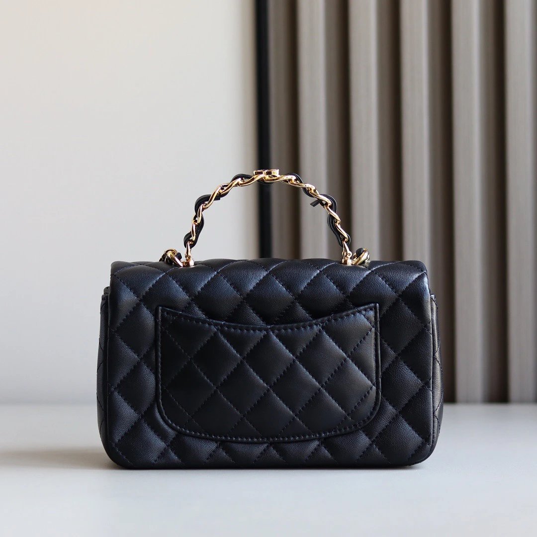 IMG_9199 CHANEL 23K Classic Handbag With Top Handle Lambskin - 图片 3