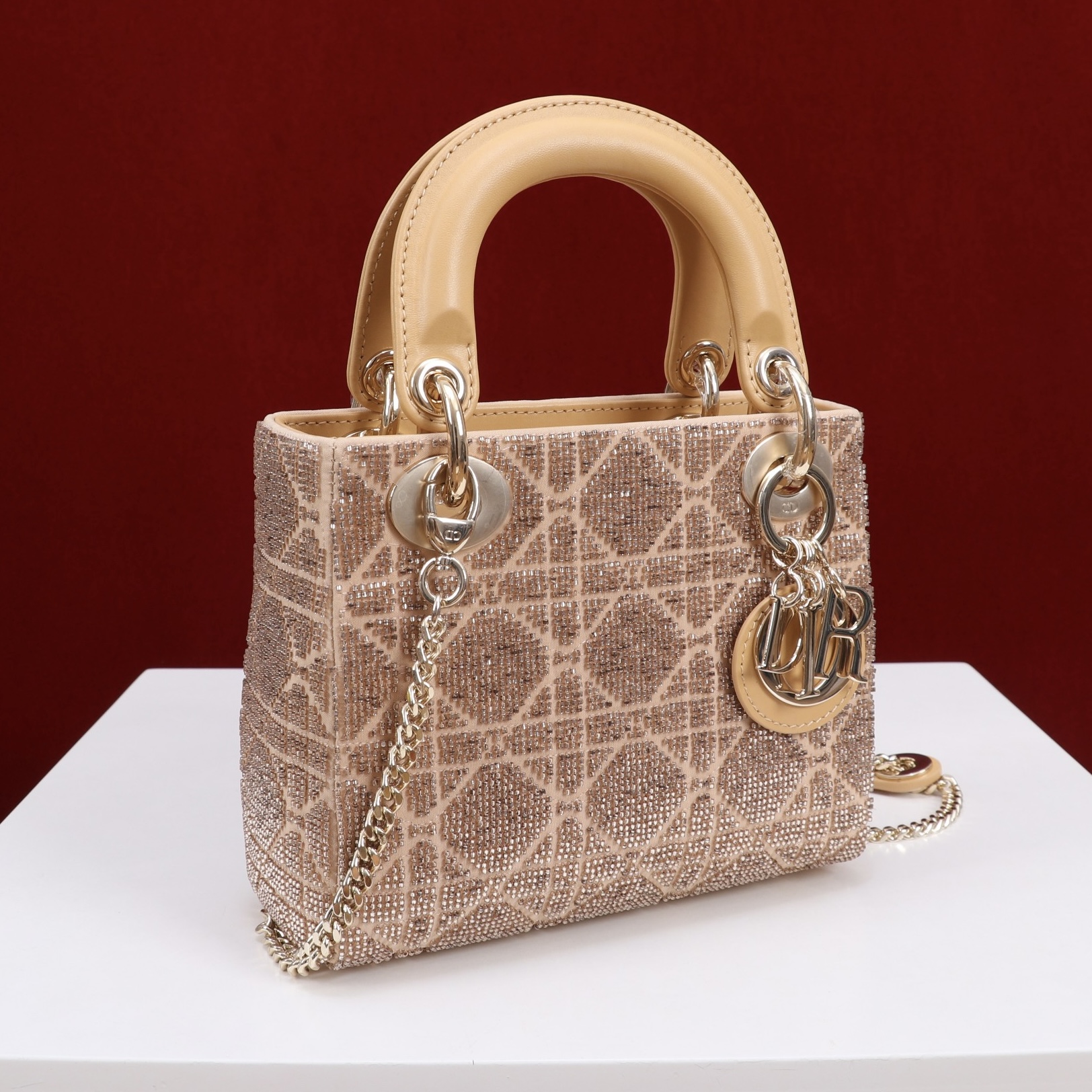 IMG_9233 DIOR Lady Dior Cotton fabric with bead embroidery - 图片 3