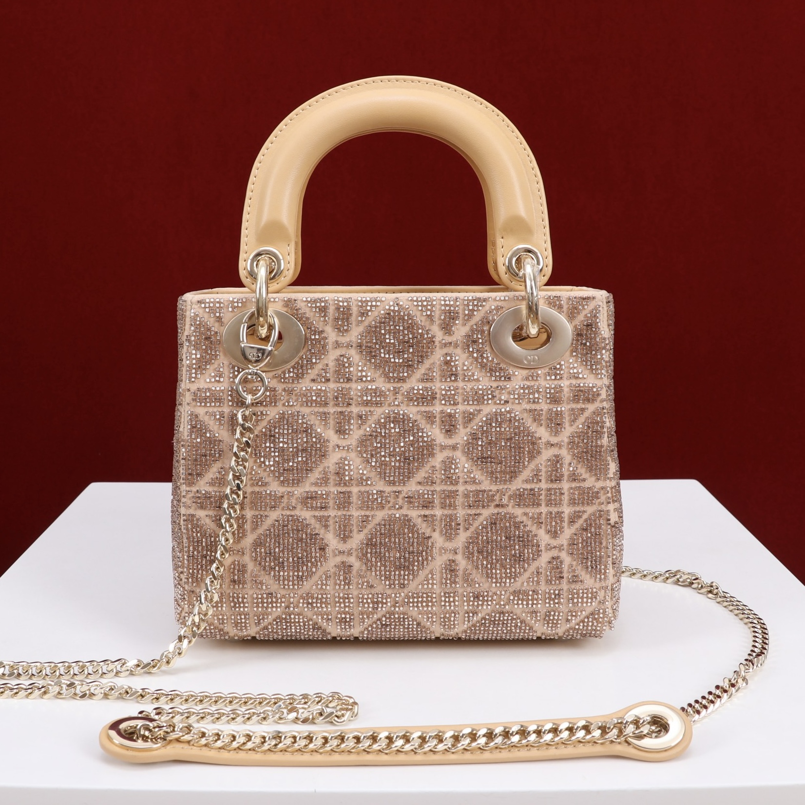 IMG_9234 DIOR Lady Dior Cotton fabric with bead embroidery - 图片 4