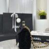 CHANEL Mini Flap Bag with Top Handle Velvet, Silk
