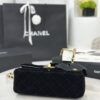 CHANEL Mini Flap Bag with Top Handle Velvet, Silk