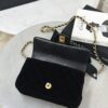 CHANEL Mini Flap Bag with Top Handle Velvet, Silk