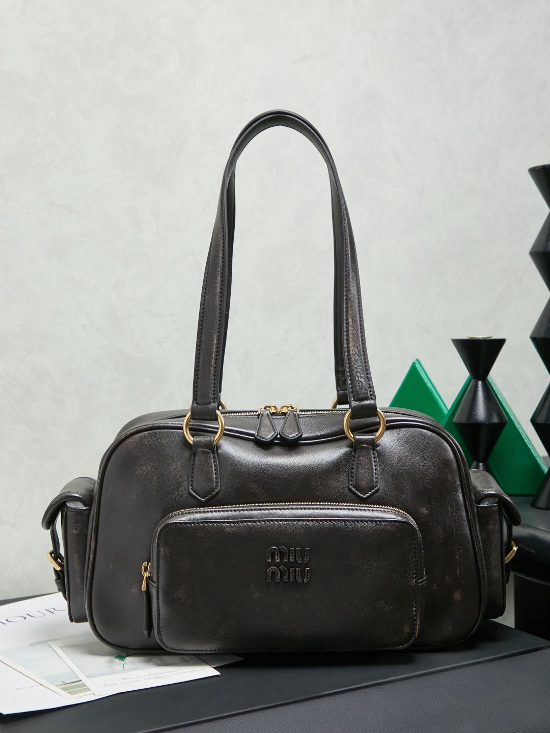IMG_9280 MIUMIU Pocket nappa leather top-handle bag - 图片 2