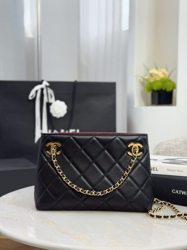 CHANEL Small Tote Lambskin
