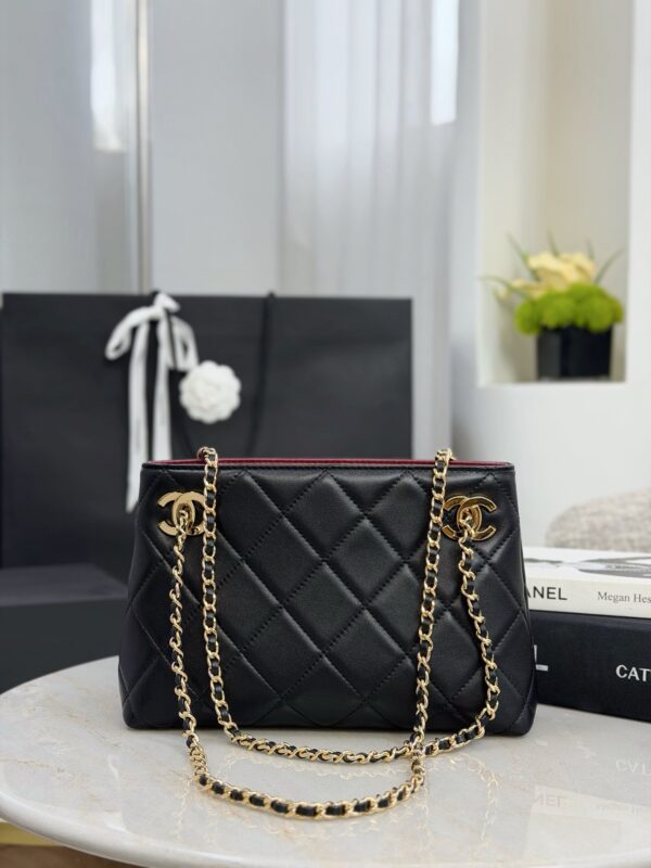 CHANEL Small Tote Lambskin