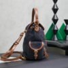 miumiu canvas and leather backpack
