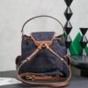 miumiu canvas and leather backpack