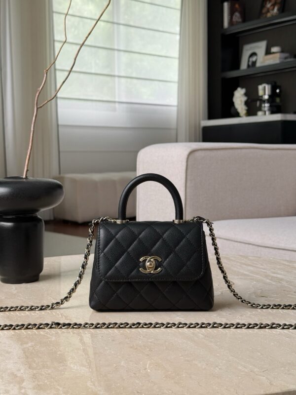 CHANEL Mirco Cocohandle Grained Calfskin