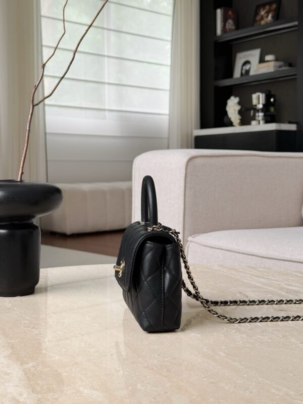 CHANEL Mirco Cocohandle Grained Calfskin