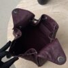 CHANEL 25 Hobo Bag Caflskin Dark Burgundy With Charcoal Color Hardware