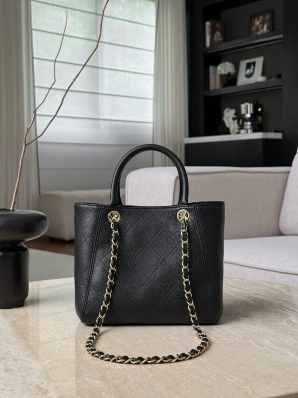 CHANEL Small Shopping Bag Grained Calfskin