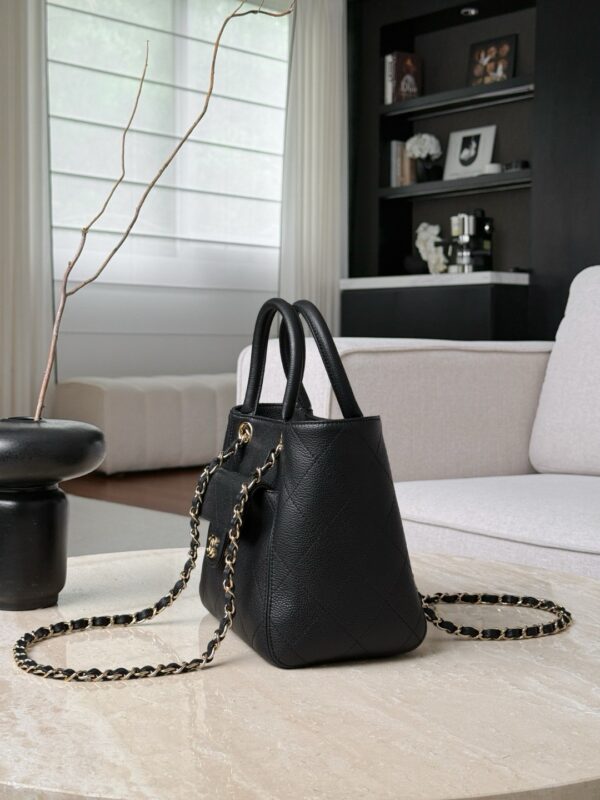 CHANEL Small Shopping Bag Grained Calfskin