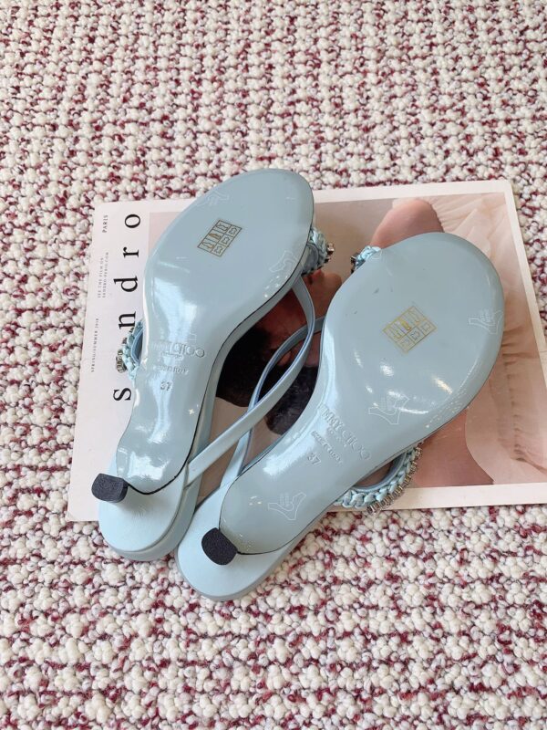 JIMMY CHOO Crystal-Embellished Heeled Mules