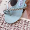 JIMMY CHOO Crystal-Embellished Heeled Mules