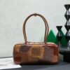 miumiu beau leather patchwork bag