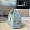 CHANEL 25Bag Caviar leather Small In Dusty Blue