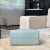 CHANEL 25Bag Caviar leather Small In Dusty Blue