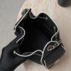 CHANEL 25 Mini Handbag Calfskin Black & White