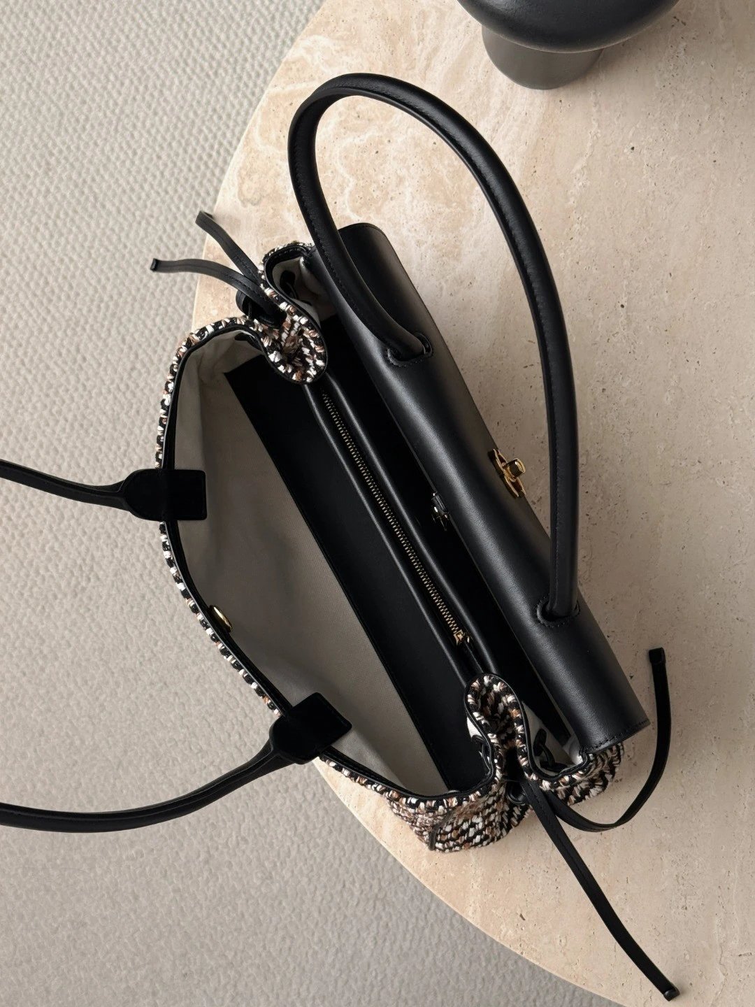 IMG_9613 CHANEL 25Bag Caviar leather In Dark Grey - 图片 6