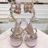 RENE  CAOVILLA flower purple heel
