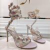 RENE  CAOVILLA flower purple heel