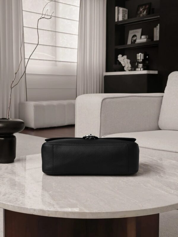 CHANEL Maxi Flap Bag Grained Calfskin In Black