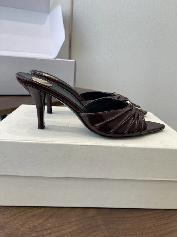 YSL Babylone Smooth Leather Mules