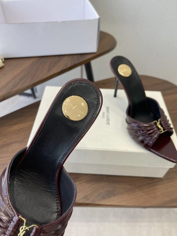 YSL Babylone Smooth Leather Mules