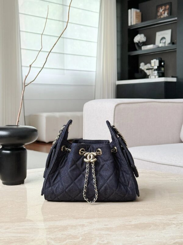 CHANEL 25bag Denim Dark Blue