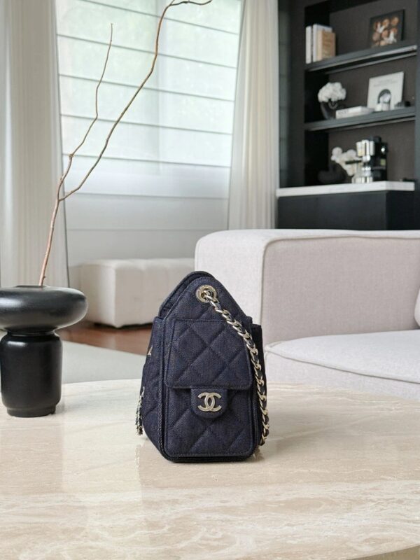 CHANEL 25bag Denim Dark Blue